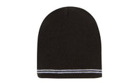 Custom Logo Headwear Canada Skull Acrylic Beanie - Toque with Stripes