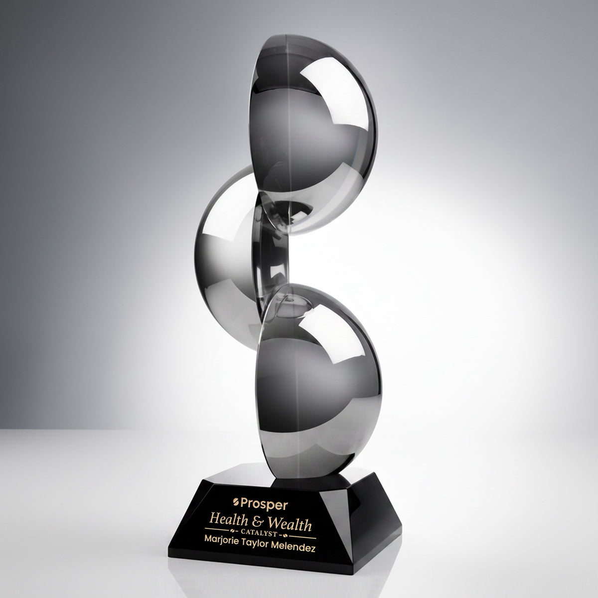 Custom Logo Gardalini Award on Black Base