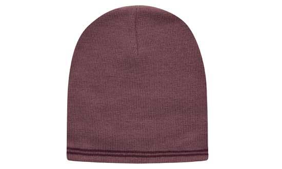 Custom Logo Headwear Canada Skull Acrylic Beanie - Toque with Stripes