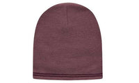 Custom Logo Headwear Canada Skull Acrylic Beanie - Toque with Stripes