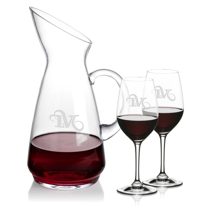 Custom Logo Taroni Carafe & RIEDEL Oenologue Wine