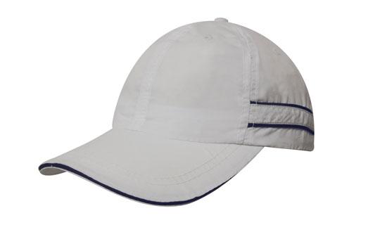 Custom Logo Headwear Canada Microfibre Sports Cap with Piping and Sandwich