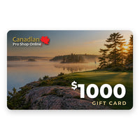 $1,000 Canadian Pro Shop Online e-gift card with a Muskoka sunrise golf course