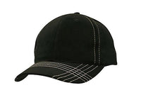 Custom Logo Headwear Canada Brushed Heavy Cotton with Contrasting Stitching & Cross Stitched Peak