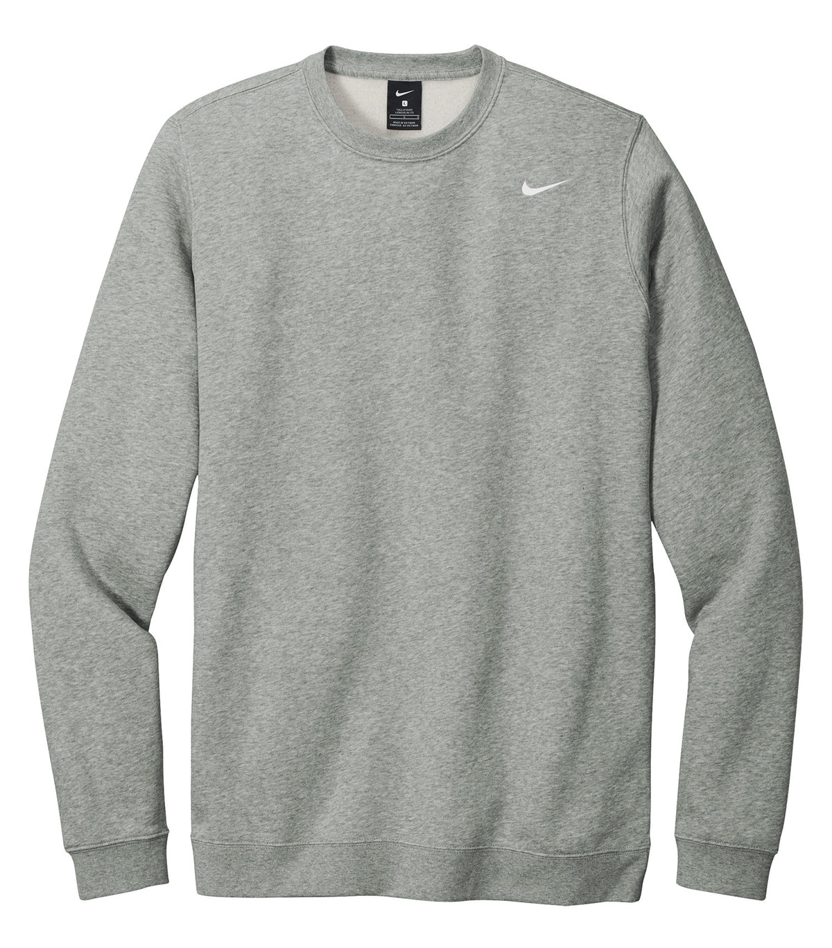 Nike Club Fleece Crew - Dark Grey Heather