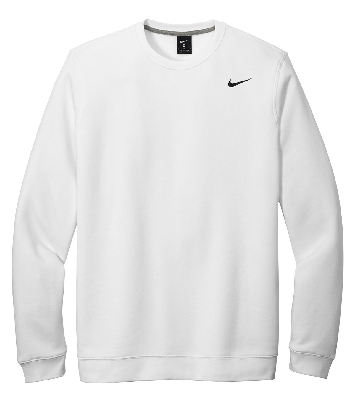 Nike Club Fleece Crew - White