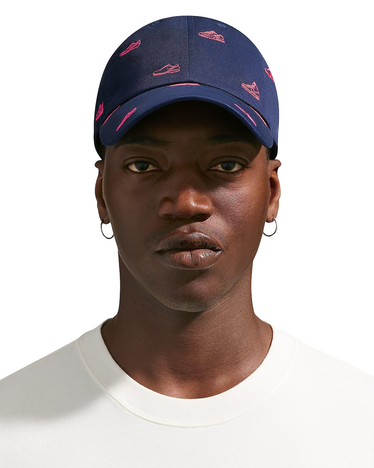 Nike Club Unstructured Golf Cap - College Navy / Hot Lava