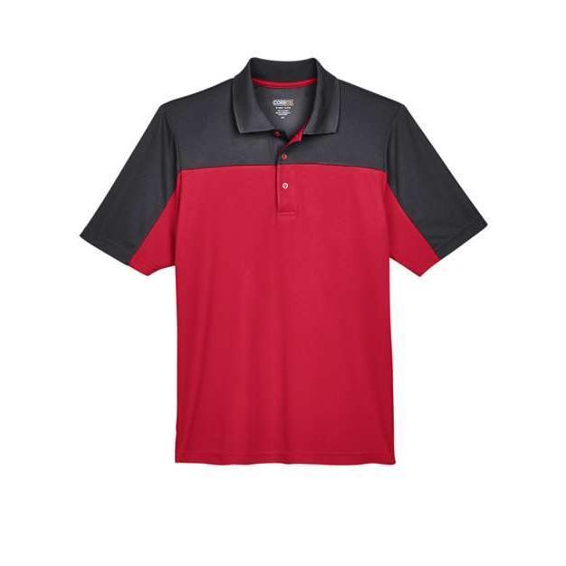 CORE365 Men's Balance Colourblock Performance Piqué Polo