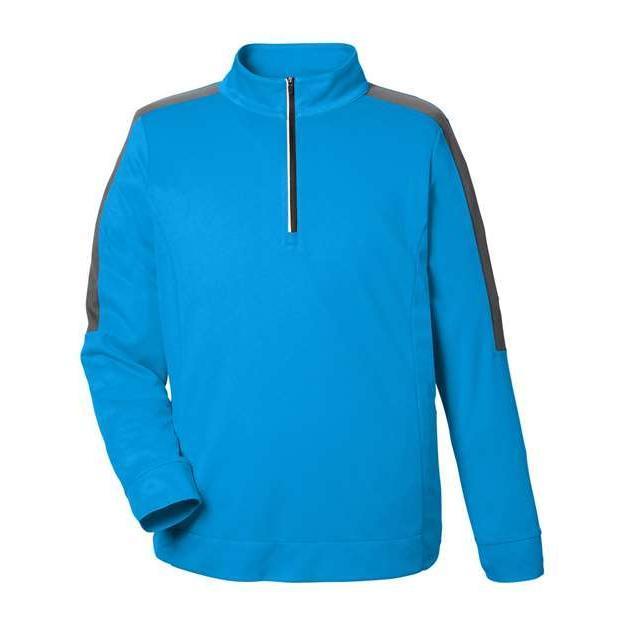 CORE365 Men's Market Snag Protect Mesh Colourblock Quarter-Zip Pullover