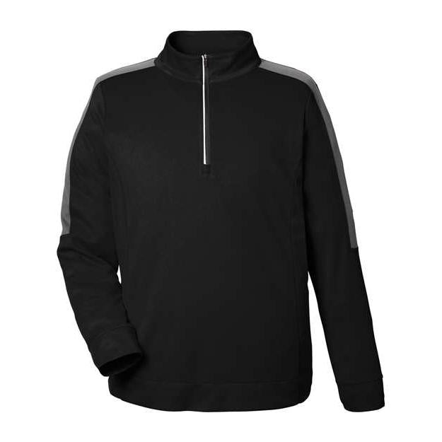 CORE365 Men's Market Snag Protect Mesh Colourblock Quarter-Zip Pullover