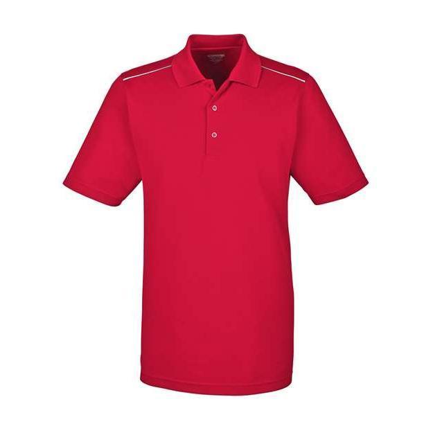 CORE365 Men's Radiant Performance Piqué Polo with Reflective Piping