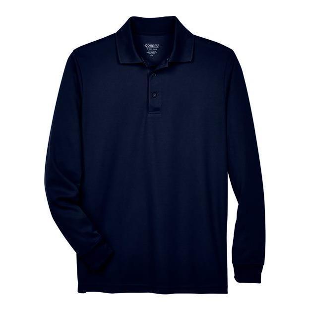 CORE365 Men's Tall Pinnacle Performance Long Sleeve Piqué Polo