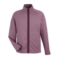 CORE365 Men's Venture Heathered Stripe Full-Zip Jacket