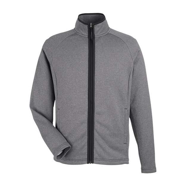 CORE365 Men's Venture Heathered Stripe Full-Zip Jacket