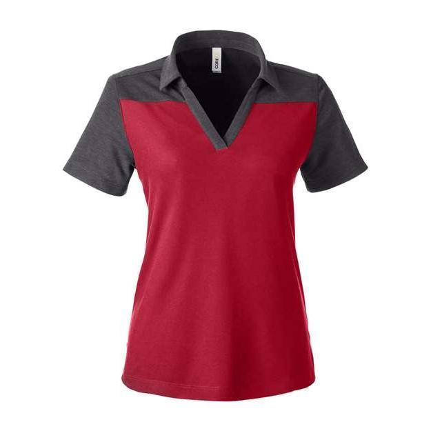 CORE365 Women's Fusion ChromaSoft™ Colourblock Polo