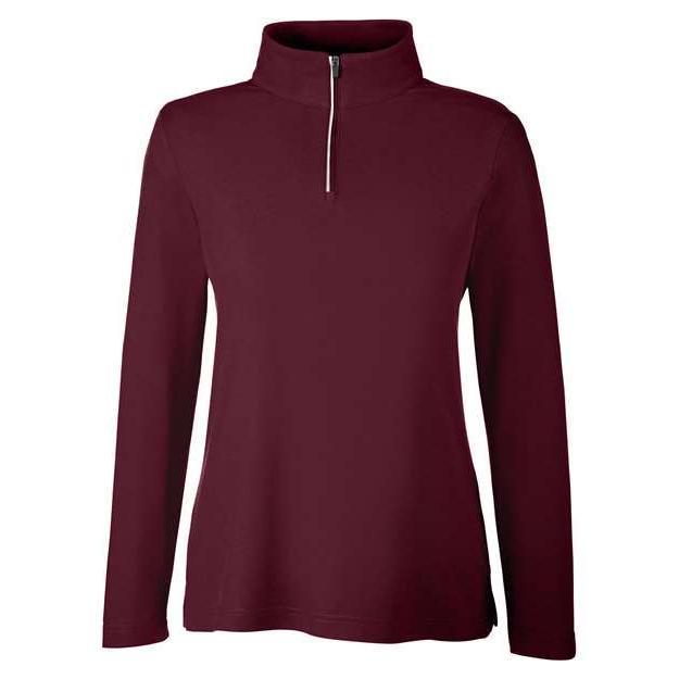 CORE365 Women's Fusion ChromaSoft™ Pique Quarter-Zip Pullover