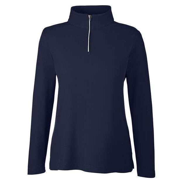 CORE365 Women's Fusion ChromaSoft™ Pique Quarter-Zip Pullover