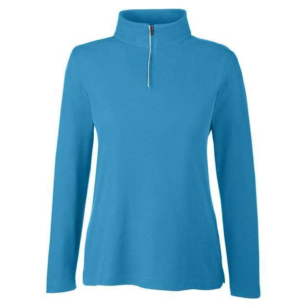 CORE365 Women's Fusion ChromaSoft™ Pique Quarter-Zip Pullover