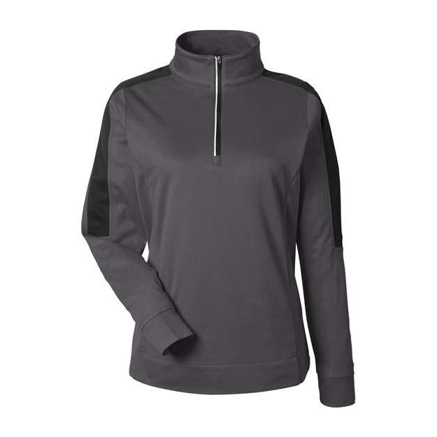 CORE365 Women's Market Snag Protect Mesh Colourblock Quarter-Zip Pullover