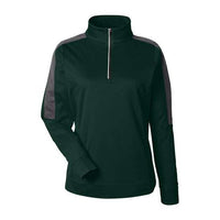 CORE365 Women's Market Snag Protect Mesh Colourblock Quarter-Zip Pullover