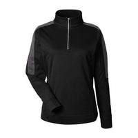 CORE365 Women's Market Snag Protect Mesh Colourblock Quarter-Zip Pullover
