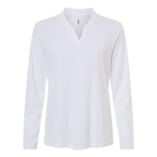 CORE365 Women's Nova Performance Long Sleeve Pique Polo