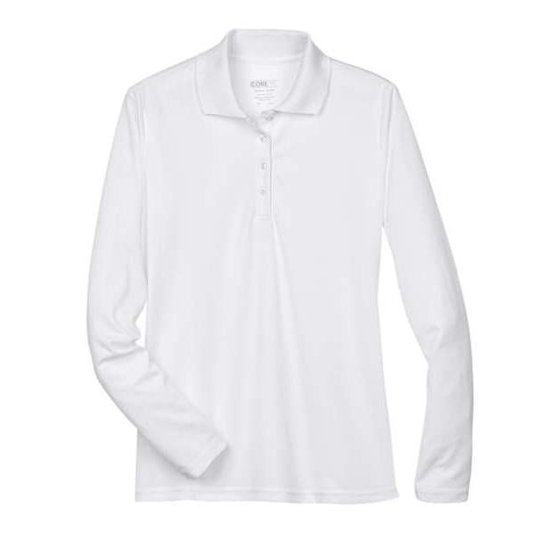 CORE365 Women's Pinnacle Performance Long Sleeve Piqué Polo