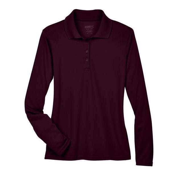 CORE365 Women's Pinnacle Performance Long Sleeve Piqué Polo