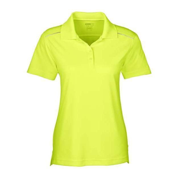 CORE365 Women's Radiant Performance Piqué Polo with Reflective Piping