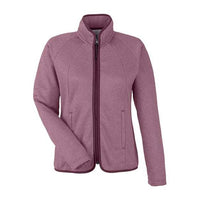 CORE365 Women's Venture Heathered Stripe Full-Zip Jacket