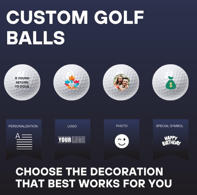 Logo Golf Ball Corporate Store Custom Golf Balls Canada Canadian Pro Shop Online