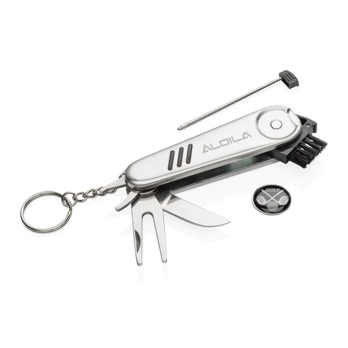 Custom Logo 6 in 1 Golf Knife with Ball Marker