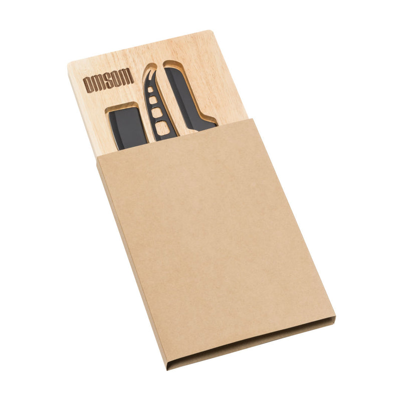 Custom Logo Barossa Serving Board w/3 Cheese Knives