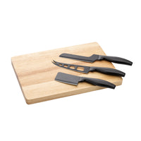 Custom Logo Barossa Serving Board w/3 Cheese Knives