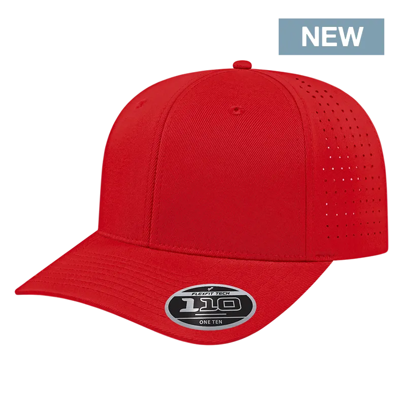 Custom Logo Flexfit 110® Perforated Performance Snap Back Cap