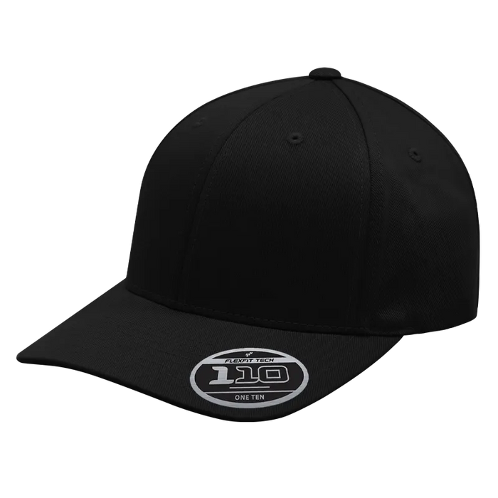 Custom Logo Flexfit ® Poly/Cotton Blend Performance Fitted Cap