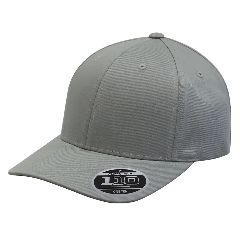 Custom Logo Flexfit ® Poly/Cotton Blend Performance Fitted Cap