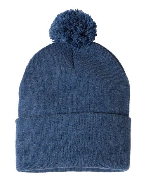 Custom Logo Pom-Pom Cuffed Beanie Toque
