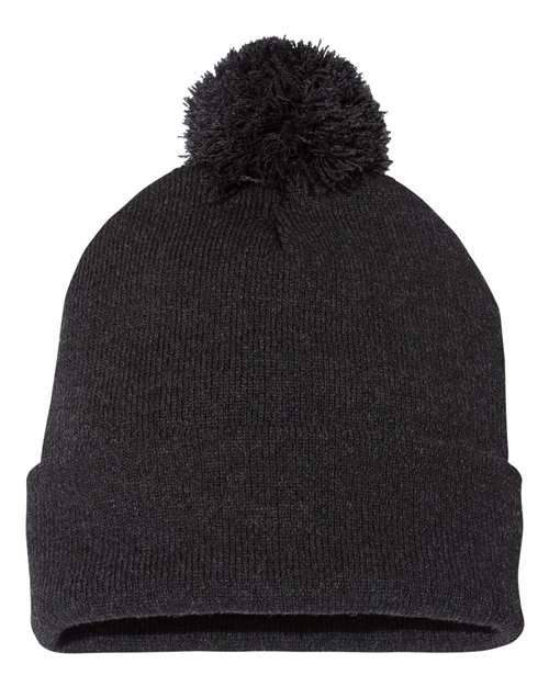 Custom Logo Pom-Pom Cuffed Beanie Toque