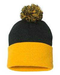 Custom Logo Pom-Pom Cuffed Beanie Toque