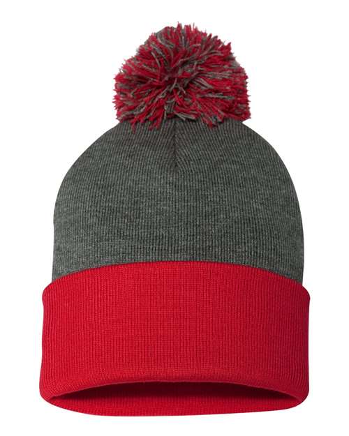Custom Logo Pom-Pom Cuffed Beanie Toque