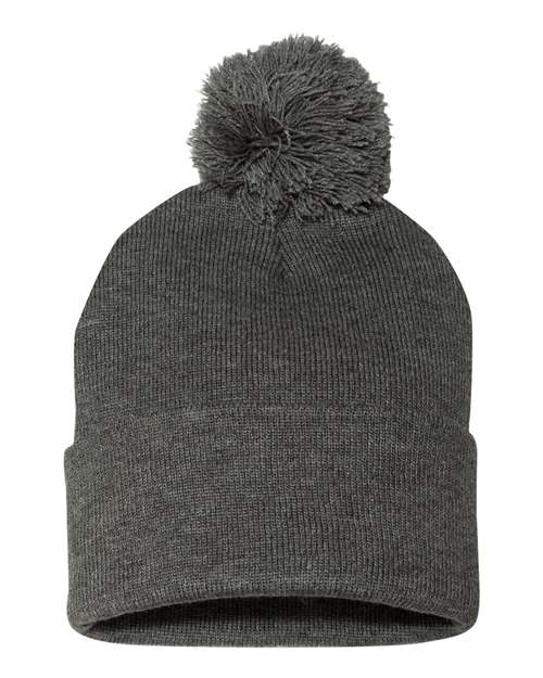 Custom Logo Pom-Pom Cuffed Beanie Toque