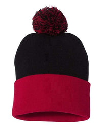 Custom Logo Pom-Pom Cuffed Beanie Toque