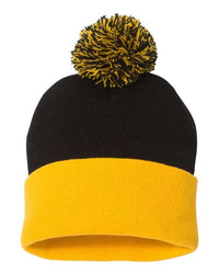 Custom Logo Pom-Pom Cuffed Beanie Toque