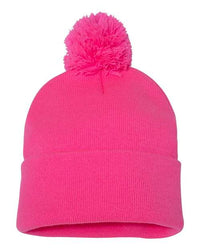 Custom Logo Pom-Pom Cuffed Beanie Toque