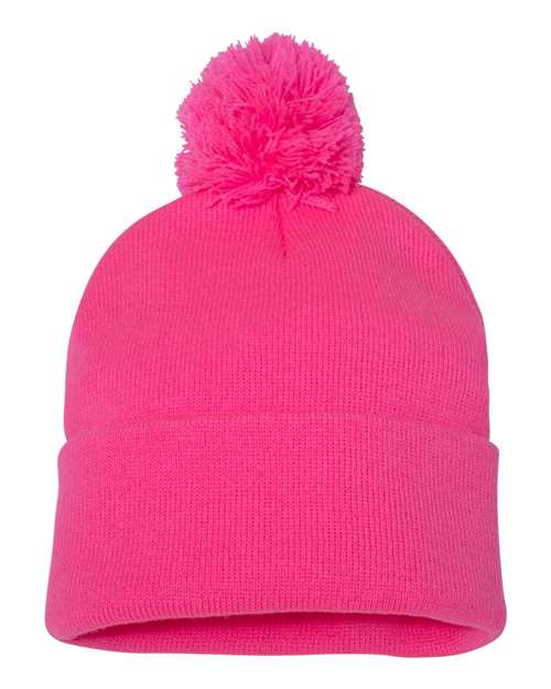 Custom Logo Pom-Pom Cuffed Beanie Toque