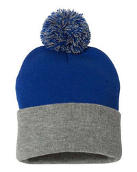 Custom Logo Pom-Pom Cuffed Beanie Toque