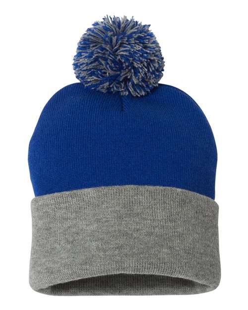 Custom Logo Pom-Pom Cuffed Beanie Toque