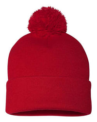 Custom Logo Pom-Pom Cuffed Beanie Toque