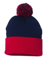 Custom Logo Pom-Pom Cuffed Beanie Toque